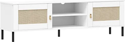 Produktbild von TV Lowboard in Kiefer massiv weiß 158 cm breit, WATFORD-69