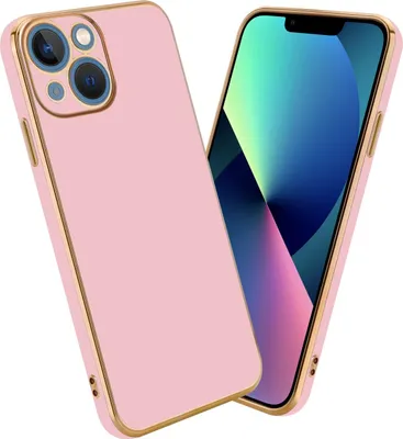 Immagine prodotto di Cadorabo custodia protettiva per Apple iPhone 13 MINI custodia in rosa custodia per telefono cellulare TPU silicone fotocamera protezione custodia