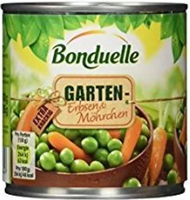Image de Bonduelle Garten Petits pois et carottes extra croquants 400g pack de 6
