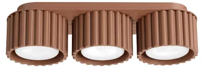 Image de Plafonnier AURA 3 moka Gx53 3xGx53 10W aluminium 8x10x32.5cm Sollux Lighting