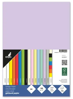 Produktbild von kangaro Multifunktionspapier DIN A4 120 g/qm pastelllila 100 Blatt