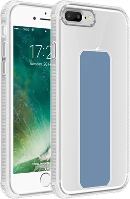 Produktbild von Cadorabo Schutzhülle für Apple iPhone 7 PLUS / 7S PLUS / 8 PLUS Hülle in Blau Etui TPU Silikon Case Cover Standfunktion