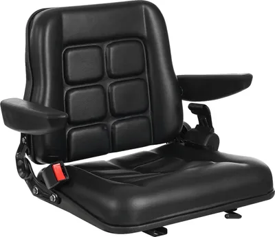 Immagine prodotto di Sedile per carrello elevatore, schienale regolabile, materiali resistenti, nero