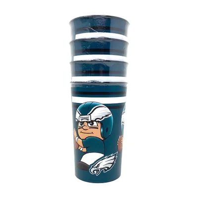 Produktbild von NFL Philadelphia Eagles Partybecher Trinkbecher Set 4-Stück Becher Cup 525ml