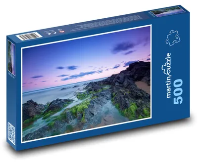 Zdjęcie produktu dla Puzzle 500 Skaliste wybrzeże o zmierzchu - martinpuzzle