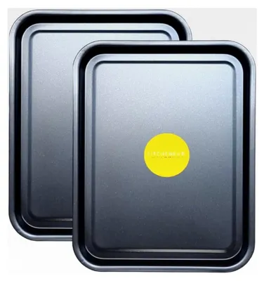 Produktbild von Backblech-Set, 38 cm, antihaftbeschichtet, in Schwarz, spülmaschinenfest