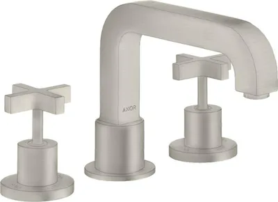 Produktbild von 3-Loch-Wannenrandarmatur AXOR CITTERIO DN 15 m Kreuzgr. stainless steel optic stainless steel optic