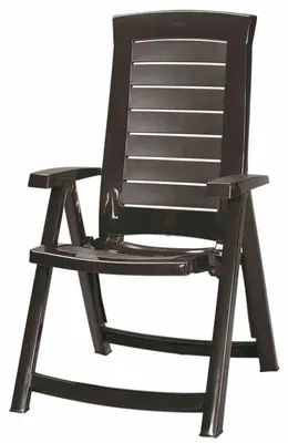 Produktbild von Allibert Aruba Klappsessel graphite; 221068, Maße: 61x72x110 cm