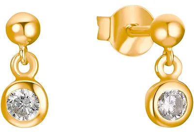 Produktbild von s.Oliver 2032972 Damen Ohrstecker Sterling-Silber 925 Gold Weiß