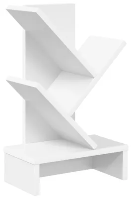 Productafbeelding van Boekenkast van houtvezel, 3-laags, 30 x 18 x 48 cm, wit