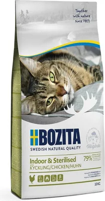 Produktbild von BOZITA Indoor & Sterilised Chicken - trockenfutter für Katzen - 10kg