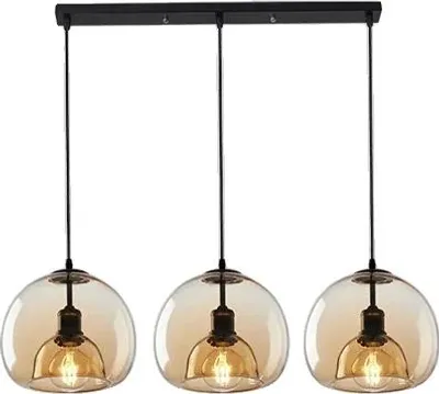 Produktbild von Deckenleuchte, modernes Design, vielseitige Beleuchtung, Cognac 3lamp Lang, warmes Licht