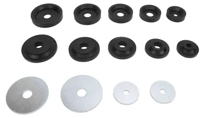 Dimple Die Set 14-tlg. für Blech, Kohlenstoffstahl/Nylon