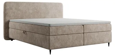 Produktbild von Boxspringbett Excellent Home Boho II 160x200 cm Stoff Toro 30 Beige Mit Topper