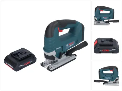 Zdjęcie produktu dla Bosch GST 18V-125 B Profesjonalna wyrzynarka akumulatorowa 18 V 125 mm bezszczotkowa + 1x akumulator ProCORE 4,0 Ah - bez ładowarki
