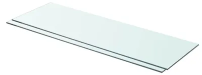 Obrázek produktu pro vidaXL Police 2 ks skleněné průhledné 80x25 cm