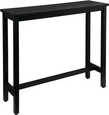Zdjęcie produktu dla Stół barowy Bolt Edge Deluxe - Czarny - Prostokątny - Drewno/Metal - 100×40×100 cm - Do kuchni lub jadalni