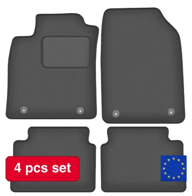 Immagine prodotto di Tappetini in velluto per auto, su misura, materiale resistente, grigio