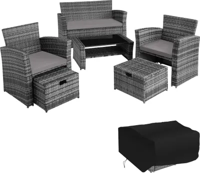 Produktbild von Rattan Sitzgruppe Modena für 4 bis 6 Personen