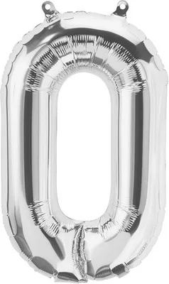 Produktbild von Folienballon Buchstabe O, silber, ca. 80 cm, für Luftbefüllung