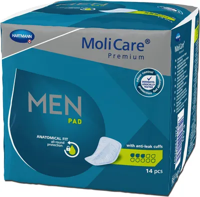 Image de Hartmann Molicare Premium Men Pads 3 gouttes - 1 paquet de 14 protections