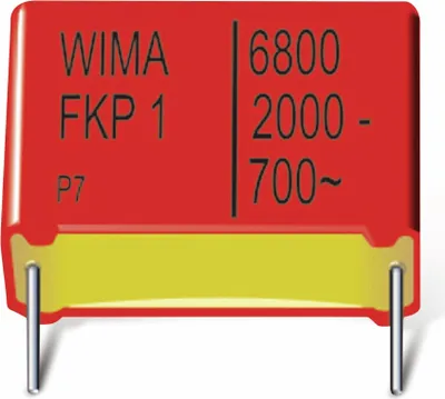Produktbild von WIMA Folienkondensator, 0,1 UF, 1250 V-, radial, RM 37,5, FKP1R031007D00KSSD