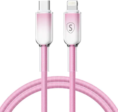 Productafbeelding van Sign Dynamic Series USB-C naar Lightning-kabel, 2.4A, 1 meter - Roze