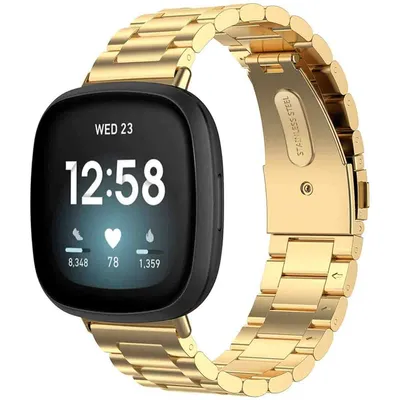 Produktbild von Fitbit Sense, Fitbit Sense 2, Fitbit Versa 3, Fitbit Versa 4 Band: imoshion Stahlband ohne Installationshilfe