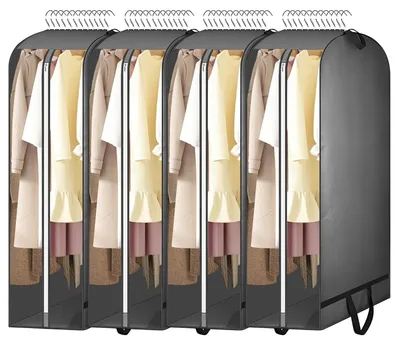 Produktbild von SolidKeus – Set aus 4 Kleidersäcken mit Reißverschluss, 100 x 60 x 25 cm