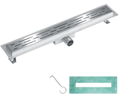 Produktbild von tectake® Duschrinne aus Edelstahl einfache Reinigung