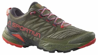 Produktbild von Akasha II, Cypress/Mountain Red, Größe 45.5, ZFRS066E47R24455, Mountain Running Low Cut Schuhe Herren - La Sportiva