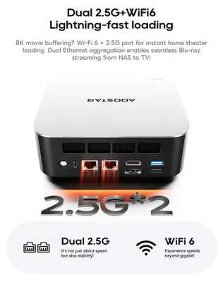 Obrázok produktu pre Mini-počítač - AMD Ryzen 7 H 255 - 8 jadier, 16 vlákien - až 4,9 GHz - grafická karta Radeon 780M - 24 GB DDR5-5600 RAM - 1 TB PCIe 4.0 SSD