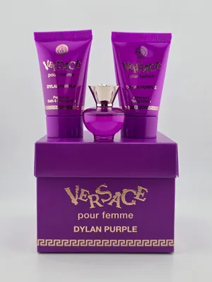 Produktbild von Versace Dylan Purple Pour Femme Set Eau de Parfum, 5 ml + Duschgel, 25 ml + Körperlotion, 25 ml