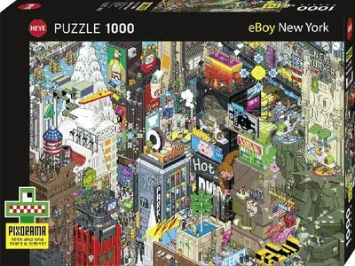 Produktbild von Heye Puzzle New York Quest, 1000 Teile, 1000 Stück(e), Kunst