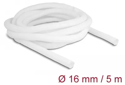 Produktbild von DELOCK Geflechtschlauch selbstschließend 5 m x 16mm weiß