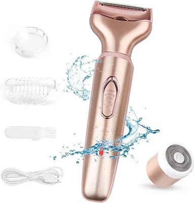 Immagine prodotto di Rasoio elettrico 2 in 1 per donna, con funzione di rasatura per viso e corpo
