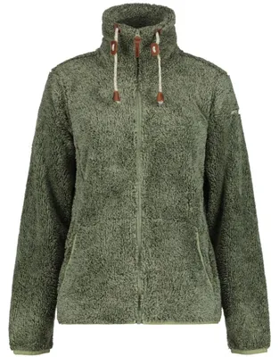 Produktbild von Icepeak Colony Teddy Fleecejacke Damen Langhaarfleecejacke, Farbe:Schwarz, Größe:S