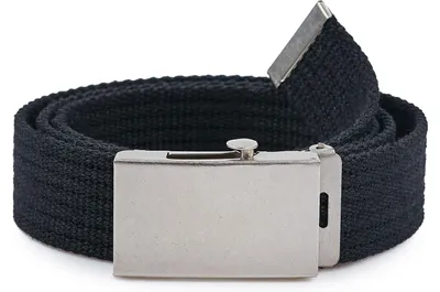 Produktbild von Merry Style Damen Gürtel Stoffgürtel P20 (Schwarz-Silber, 105 cm (Gesamtlänge 110 cm))