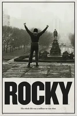 Produktbild von Poster von Rocky Balboa A Million To One Shot