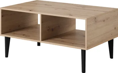 Image de Banc BERGEN, Chêne ARTISAN, Style scandinave, Table basse, 100x60x48, Table de salon, Tables basses