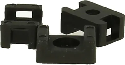 Produktbild von Schraubsockel für Kabelbinder VPE 1 Stück Maße L/B/H 14,9mm x 9,5mm x 7,2mm, Farbe schwarz - 1 Stück