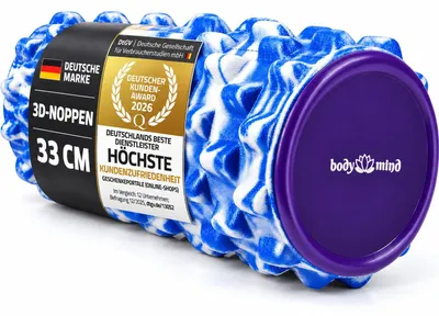 Zdjęcie produktu dla Body & Mind Fascia Roller niebiesko-biały