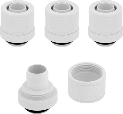 Zdjęcie produktu dla Corsair CX-9051006-WW, Dopasowanie, Mosiądz, Biały, 1/4", 4 x Compression fittings, Płynny