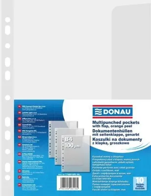 Produktbild von Euroobal DONAU B4 matný s chlopňou 100mic 10ks