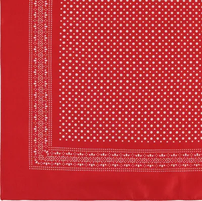Produktbild von modAS Vierecktuch Bandana Kopftuch ca. 54x54 cm- Tuch in verschiedenen Designs und Farben aus Baumwolle in Rot mit kleinen Punkten