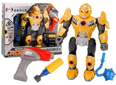 Obrázok produktu pre Skrutkovač Robot Zbraň Vŕtačka Svetlá Zvuk Žltá