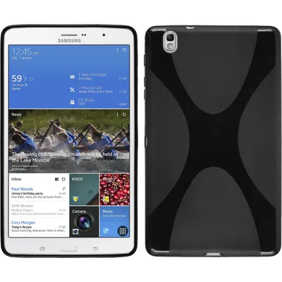Produktbild von PhoneNatic Case kompatibel mit Samsung Galaxy Tab Pro 8.4 - schwarz Silikon Hülle X-Style + 2 Schutzfolien