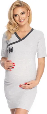 Obrázek produktu pro PeeKaBoo Dámská těhotenská noční košile Boiling šedá S/M