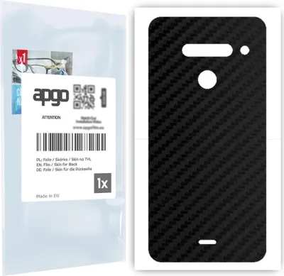 Produktbild von apgo Rückseite Schutzfolie für LG V50 ThinQ 5G -  Hinten Schutzfolie Carbon, Rückseite Folie schützt vor Kratzern und Fingerabdrücken