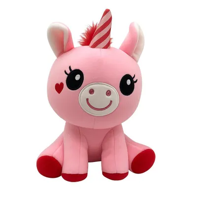 Produktbild von Kuscheltier Einhorn 17 cm rosa – Weiches Plüschtier Stofftier
